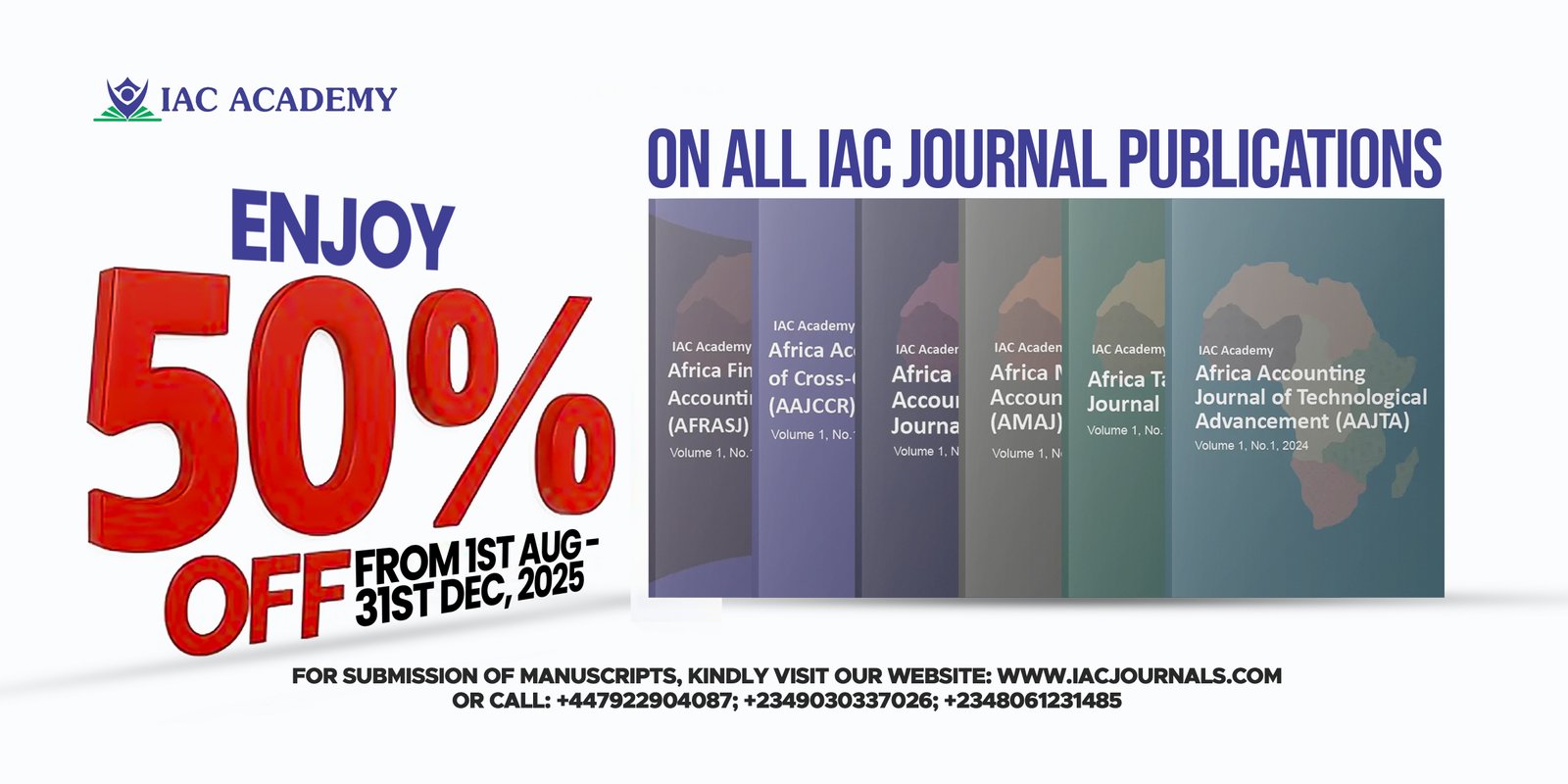 50% Discount on all journal